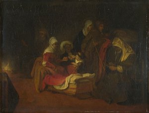 Die Namensgebung von Johannes dem Täufer, um 1655 von Barent Fabritius