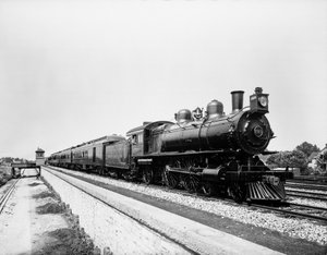 Pennsylvania Limited Zug, Chicago, Illinois, USA, ca. 1908 von Barnes and Crosby