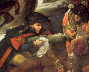 Napoleon I. auf dem Schlachtfeld von Eylau, 9. Februar 1807 (Detail)