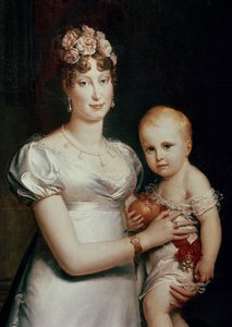 Marie-Louise (1791-1847) von Habsburg-Lothringen und der König von Rom (1811-32) (Detail) von Baron François Pascal Simon Gérard
