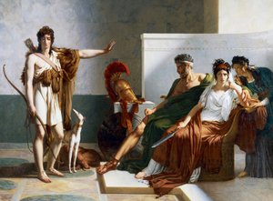 Hippolytus weist Phaedras Anschuldigungen zurück, Phaedra und Hippolytus