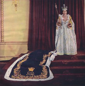 Königin Elizabeth II. in Krönungsroben, 1953