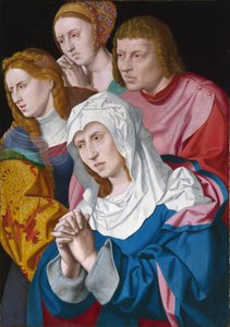 Porträt der Jungfrau, des heiligen Johannes, der heiligen Maria Magdalena und einer heiligen Frau von Bartholomaeus the Elder Bruyn