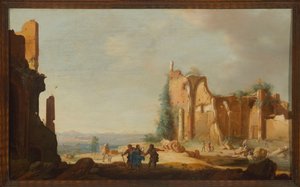 Christus auf dem Weg nach Emmaus von Bartholomeus Breenbergh