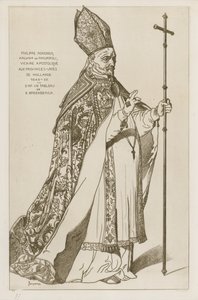 Philippe Rovenius, Erzbischof von Philipopoli, apostolischer Vikar, in den Vereinigten Provinzen der Niederlande, 1648-55. Nach einem Gemälde von B. Breenbergh von Bartholomeus Breenbergh