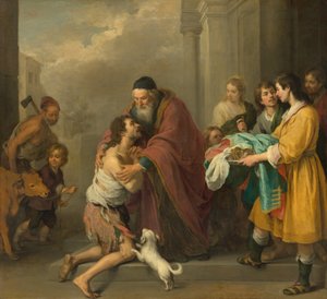 Die Rückkehr des verlorenen Sohnes, 1667-1670 von Bartolomé Esteban Murillo