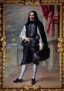 Ganzkörperporträt von Fernandez de Velasco, Edelmann von Sevilla. Gemälde von Bartolome Murillo (1618-1682) 1659