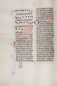 Missale: Fol. 112v: enthält einige Musikstücke als Teil der Palmsonntagsliturgie, 1469