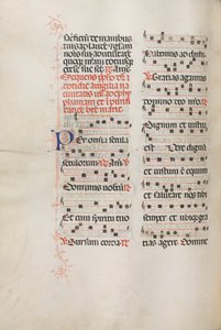 Missale: Fol. 176v: Musik für verschiedene gewöhnliche Gebete, 1469