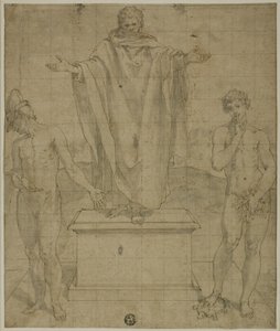 Studie für Allegorie des Glaubens und der Stille von Bartolomeo Cesi