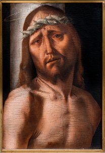 Christus an der Säule, zweite Hälfte des 15. Jahrhunderts von Bartolomeo Montagna