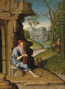 Heiliger Hieronymus in der Wüste von Bartolomeo Montagna