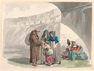 Begrüßung eines Einsiedlers, 1807–08 von Bartolomeo Pinelli