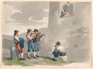 Die Serenade, 1807–08 von Bartolomeo Pinelli