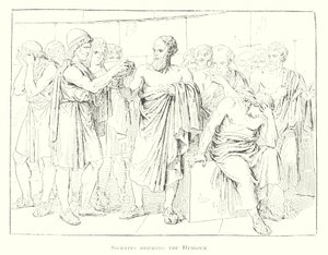 Sokrates trinkt den Schierlingsbecher von Bartolomeo Pinelli