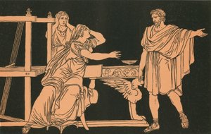 Die Mutter von Euryalus erhält die Nachricht von seinem Tod