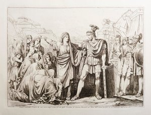 Veturia entwaffnet ihren Sohn Coriolan und befreit Rom von großer Gefahr von Bartolomeo Pinelli