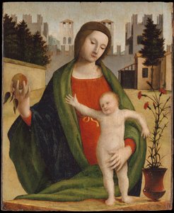 Madonna und Kind, vor 1508 von Bartolomeo Suardi Bramantino