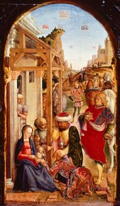 Die Anbetung der Könige von Bartolomeo Vivarini (aktiv ab 1440, gestorben nach 1500)