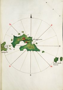 Karte von los, ca. 1480