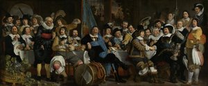 Bankett der Armbrustschützengilde zur Feier des Vertrags von Münster, 1648