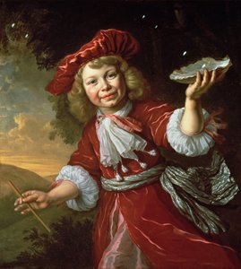 Homo Bulla: Ein Junge, der Blasen bläst, ca. 1665