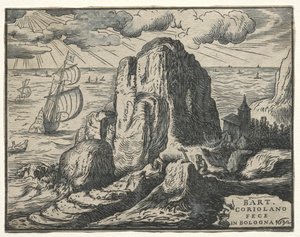 Klippe am Meer von Bartolommeo Coriolano