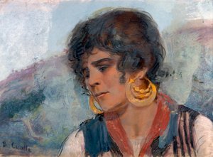 Bäuerin aus Rapino von Basilio Cascella