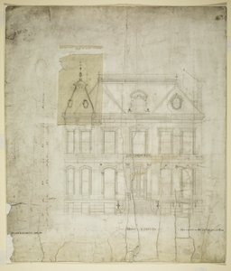 Peter Schuttler II Haus, Chicago, Illinois, Vorderansicht von Bauer and Loebnitz