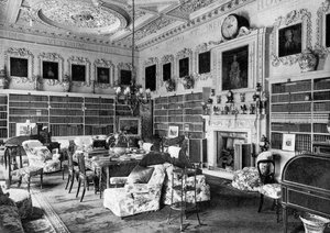 Die Bibliothek, Chesterfield House, 1908 von Bedford Lemere and Company