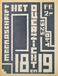 Titelblatt einer Ausgabe der Zeitschrift "Het Overzicht", 1923