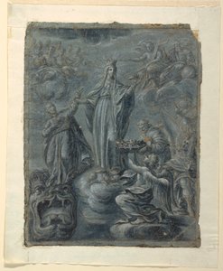 Recto: Krönung der Jungfrau, ca. 1630 von Belisario Corenzio