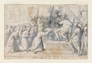 Türkischer Botschafter überreicht Geschenk an Don Giovanni von Österreich von Belisario Corenzio