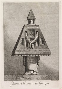 Maskerade à la Grecque: Junger Mönch à la Grecque (Tafel 9)