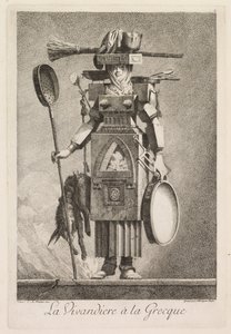 Maskerade à la Grecque: Die Marketenderin à la Grecque (Tafel 2)