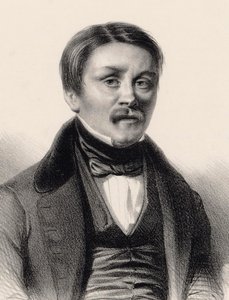 Porträt des Organisten und Komponisten Hippolyte Monpou, 1840