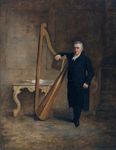 Harfenist der Familie Corbet von Griffith Owen, ca. 1812