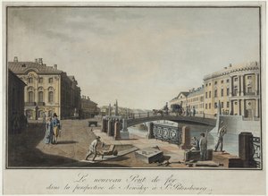 Ansicht der Grünen Brücke in Sankt Petersburg von Benjamin Patersson