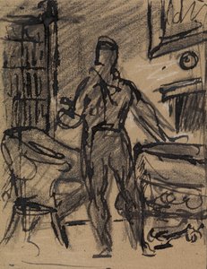 Figurenstudie eines Mannes in einem formellen Anzug