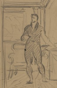 Figurenstudie eines Mannes in einem formellen Anzug von Benjamin Robert Haydon
