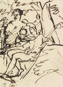 Figurenstudie eines liegenden Soldaten von Benjamin Robert Haydon