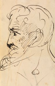 Porträtstudie eines Männerprofils