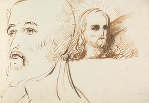 Studien des Gesichts von Jesus