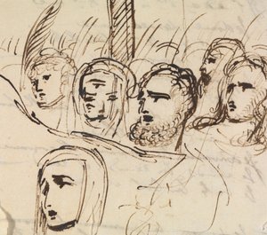 Studie für, Christi Einzug in Jerusalem von Benjamin Robert Haydon