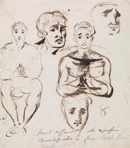Studie von Gesichtsausdrücken