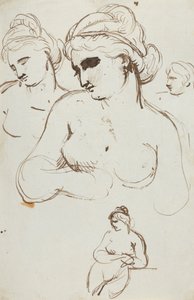 Studie einer nackten Frau