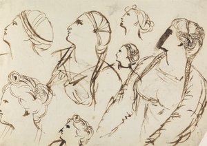 Studie von Frauenfrisuren