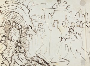 Studie der Auferstehung des Lazarus
