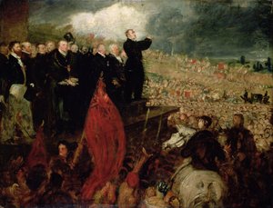 Das Treffen der Gewerkschaften auf dem Newhall Hill, Birmingham, 16. Mai 1832 von Benjamin Robert Haydon
