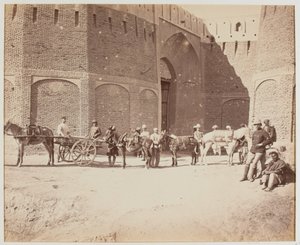 Durani-Tor, Heyland-Karren und Packesel, die verschiedenen Arten von Packsätteln zeigend, Kandahar von Benjamin Simpson